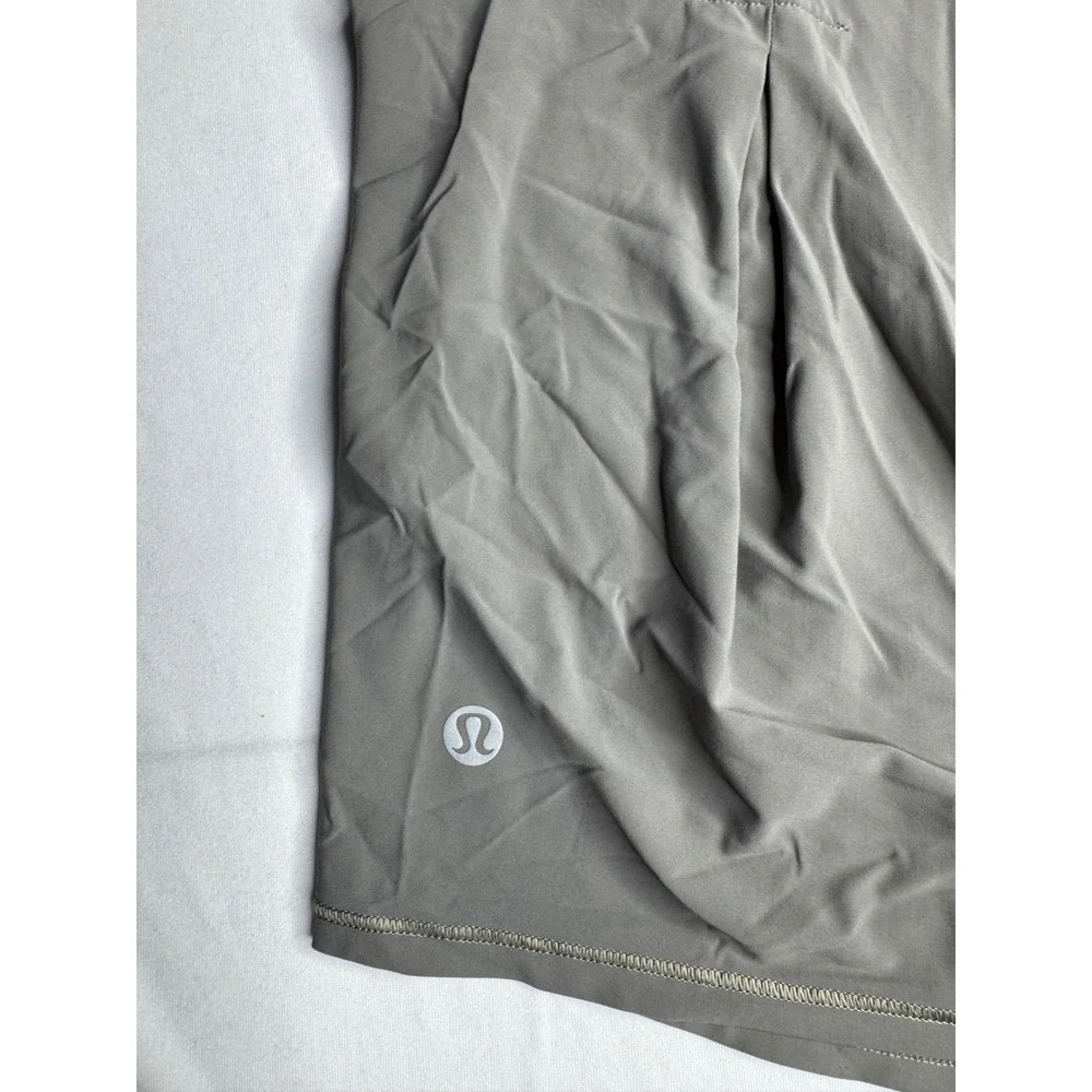 Lululemon Sculpt Tank Top Sage Green Mesh Back Running Training Shirt Womens 8